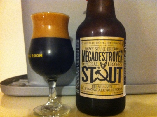 Megadestroyer Imperial Licorice Stout by Howe Sound Brewery