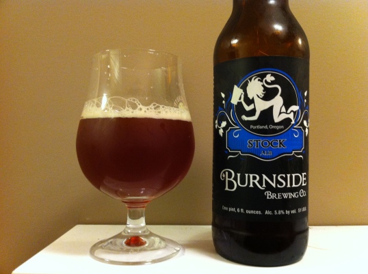 Stock Ale by Burnside Brewing Company of Portland Oregon