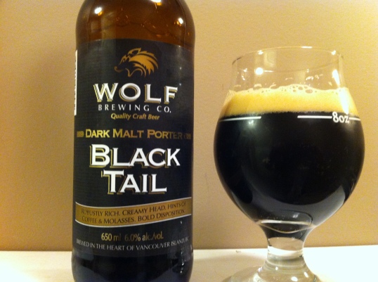 Black Tail Porter by Wolf Brewing Company