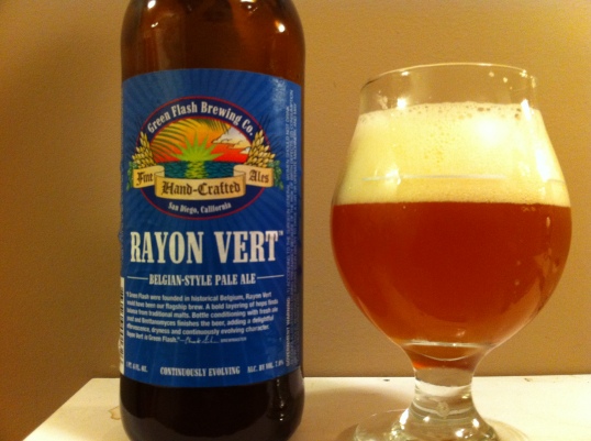 Rayon Vert Belgian Pale Ale with Brettanomyces by Green Flash Brewing Company