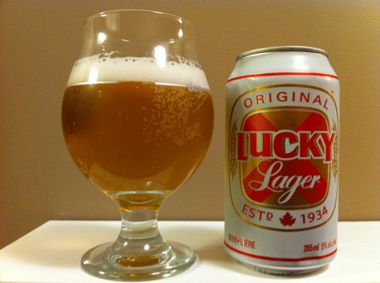 Lucky Lager engineered in a Labatt Labratory somewhere.